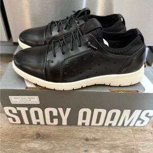 Pre-Owned Stacy Adams Halden Black Shoes size 1.5